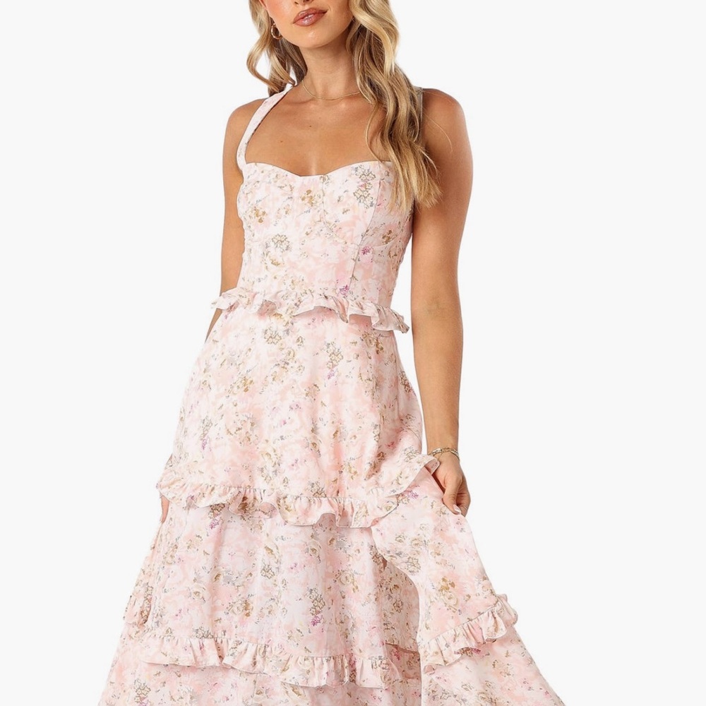 Petal & Pup Blush Floral Maxi Dress